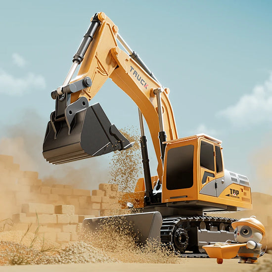 RC Excavator with Music and Light